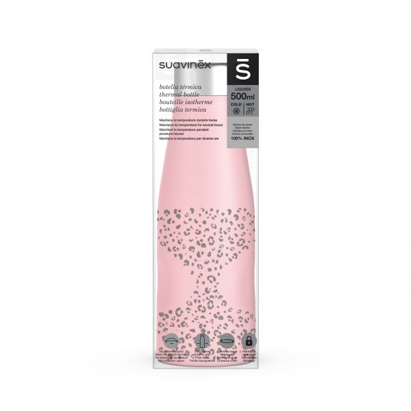 Thermal Bottle 500 Jungle Pink w Packaging