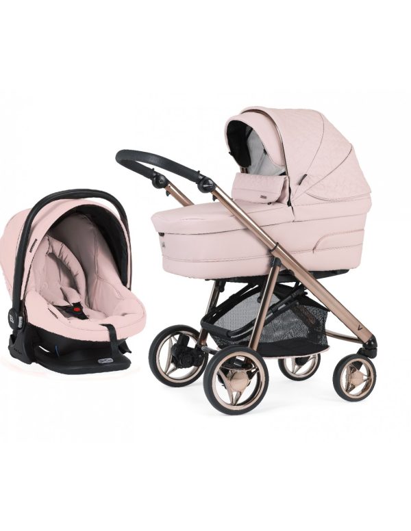 bebecar-v-pack-with-lie-flat-car-seat-pink-opal
