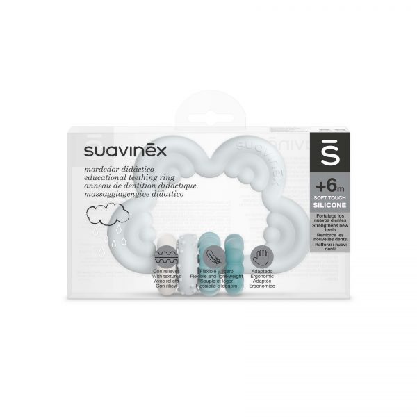 Packaging Silicone Teething Ring +6 Blue