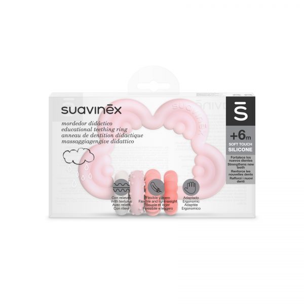 Packaging Silicone Teething Ring +6 Pink